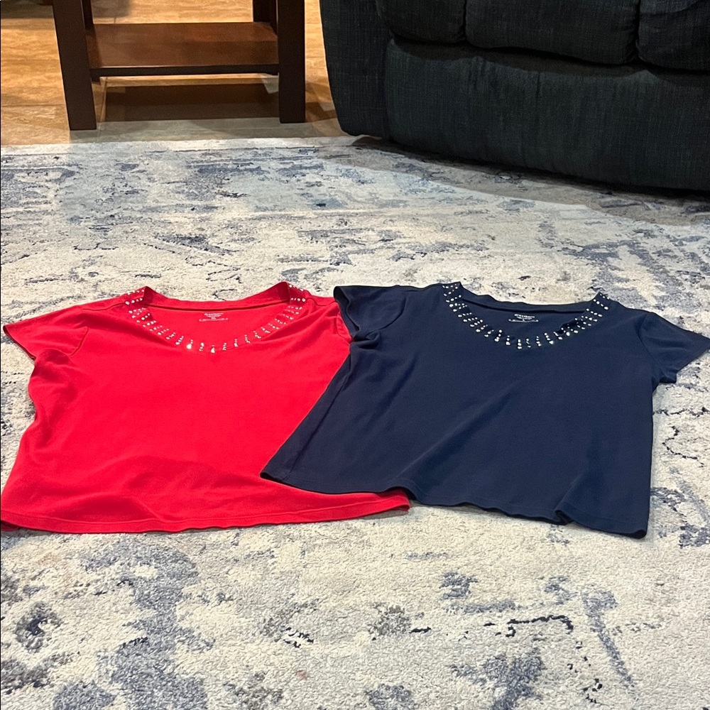 Stylish Red and Blue Women’s Tops